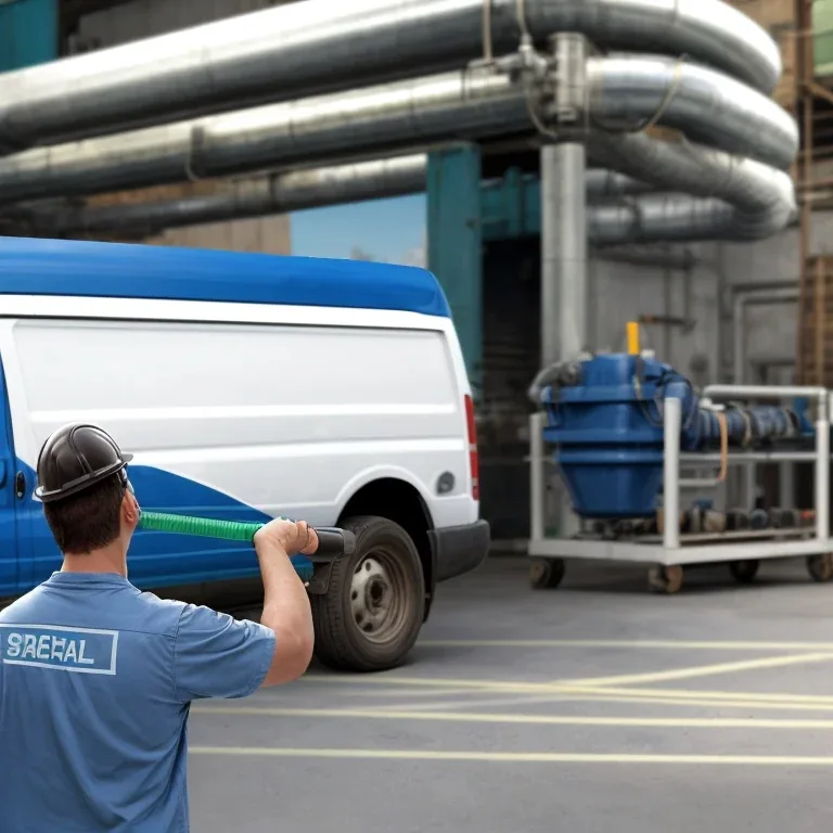 Operación técnica de mantenimiento de tuberías - FlushLabDrain